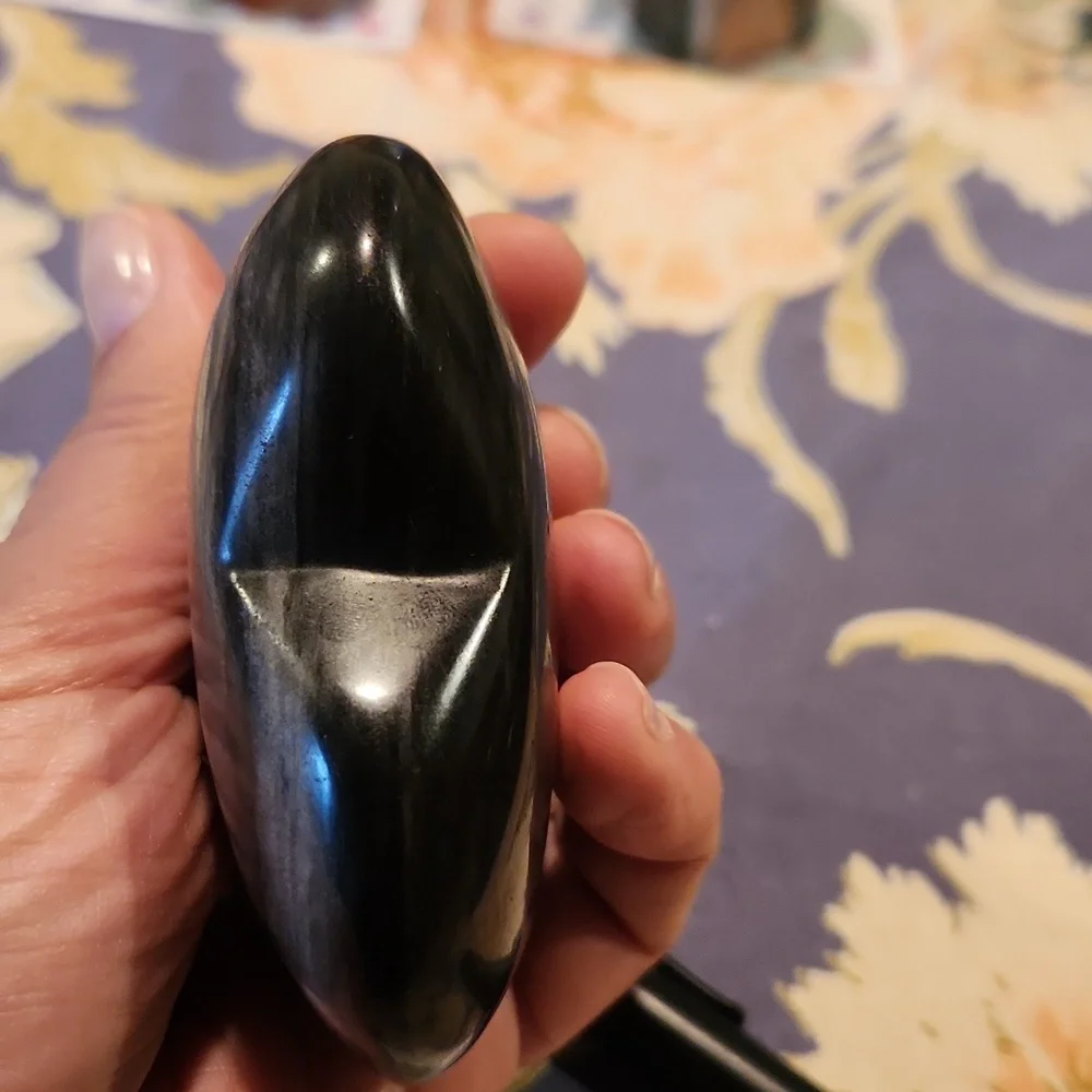 Silver Obsidian palmstone - Picture 7 of 8